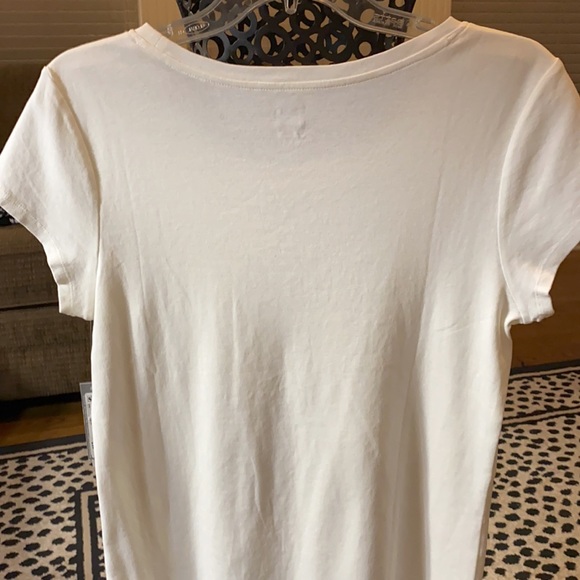 NWT JCP white thick cap sleeves T-shirt XLarge - Picture 8 of 10